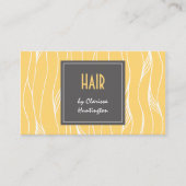 Blond sloten haarlijst visitekaartje (Voorkant)