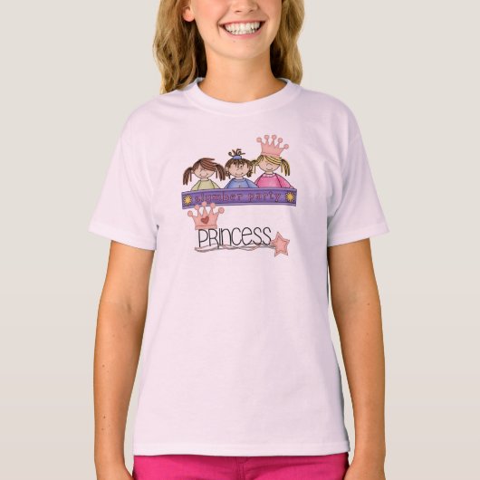 Blond Slumber Party Princess T-shirt (Voorkant)