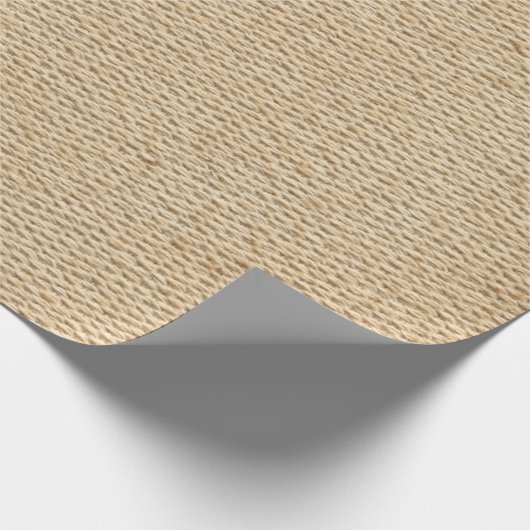 Blond Tan Wheat Burlap-inpakpapier Cadeaupapier (Hoek)