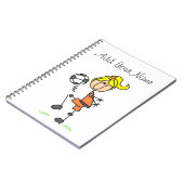 Blond teken Afbeelding voetballergierschotjes Notitieboek (Linkerzijde)