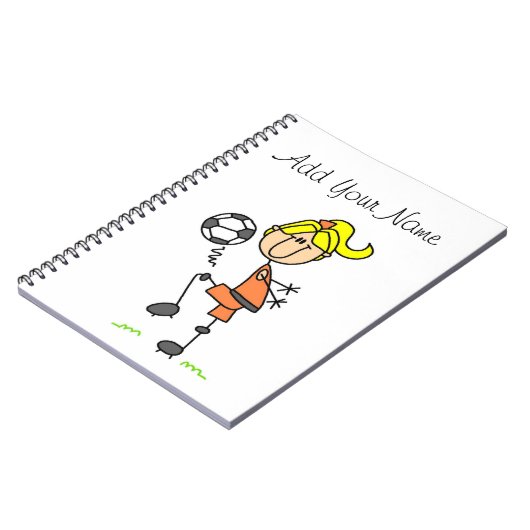 Blond teken Afbeelding voetballergierschotjes Notitieboek (Linkerzijde)
