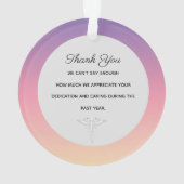 Blond verpleegster aanpassen ornament (achterkant)