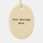  blond Victoriaans Little Bo Peep Lady Sheep Keramisch Ornament (Achterkant)