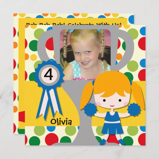 Blond voeg Aangepaste foto-opnamen toe Kaart (Voorkant / Achterkant)