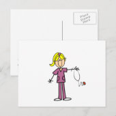 Blond Vrouw Briefkaart (Voorkant / Achterkant)