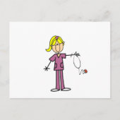 Blond Vrouw Briefkaart (Voorkant)