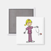 Blond Vrouw Magneet (Voorkant / Achterkant)