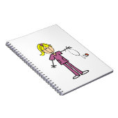 Blond Vrouw Notitieboek (Rechterzijde)