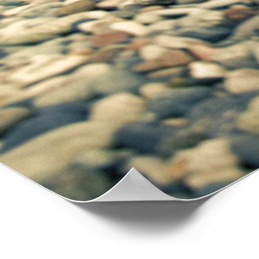 Blond vrouw op het strand poster (Hoek)