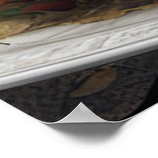 Blond Vrouw Op Planeet Taco Fantasy Poster (Hoek)