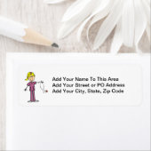 Blond Vrouw sticker Afbeelding Verpleegbare T-shir (Insitu)