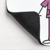 Blond Vrouw sticker Afbeelding Verpleegbare T-shir Muismat (Hoek)