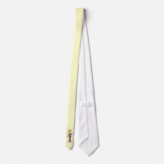 Blond Vrouw sticker Afbeelding Verpleegbare T-shir Stropdas (Achterkant)