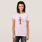 Blond Vrouw sticker Afbeelding Verpleegbare T-shir T-shirt (Voorkant volledig)