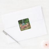 BLOND VS BRUIN VIERKANTE STICKER (Envelop)