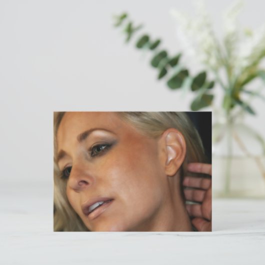 Blond Woman Briefkaart (Staand voorkant)