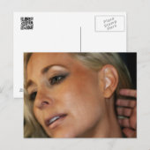 Blond Woman Briefkaart (Voorkant / Achterkant)
