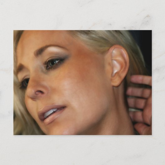 Blond Woman Briefkaart (Voorkant)