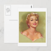  Blond Woman Briefkaart (Voorkant / Achterkant)