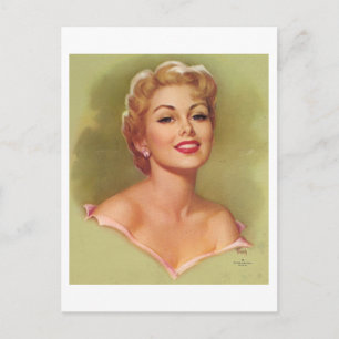  Blond Woman Briefkaart