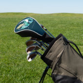 Blond Zeemeermin Maan Fantasy Art Deco Golfheadcover (Insitu)