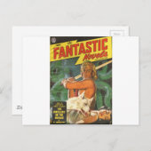 Blond zwaardsman briefkaart (Voorkant / Achterkant)