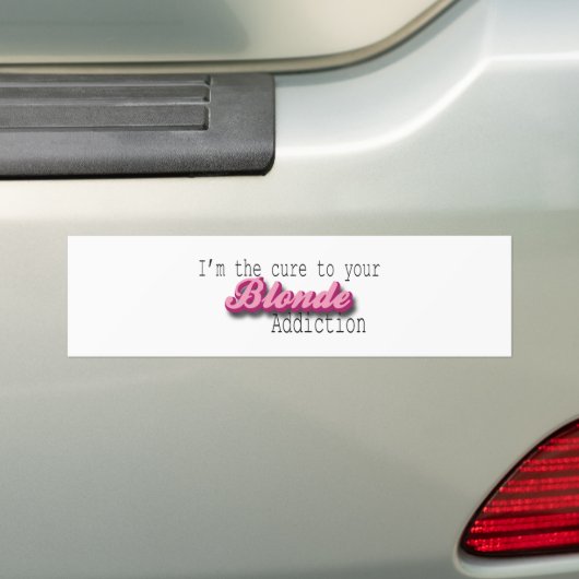 Blonde Addiction Bumpersticker (Op auto)