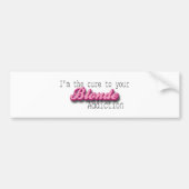 Blonde Addiction Bumpersticker (Voorkant)