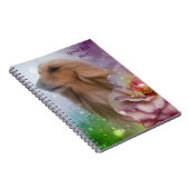 Blonde Afghan Hound Fantasy Dog Art Notitieboek (Rechterzijde)
