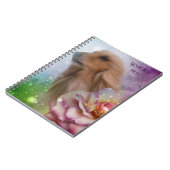 Blonde Afghan Hound Fantasy Dog Art Notitieboek (Linkerzijde)