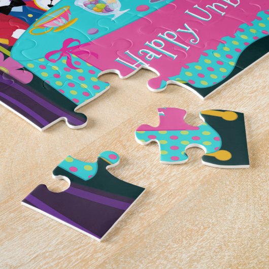 Blonde Alice Tea Party Jigzaag Puzzle Legpuzzel (Zijkant)