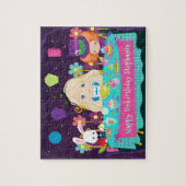 Blonde Alice Tea Party Jigzaag Puzzle Legpuzzel (Verticaal)