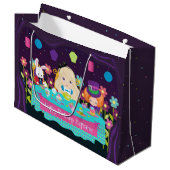 Blonde Alice - Tea Party Large Gift Bag Groot Cadeauzakje (Voorkant Gekanteld)