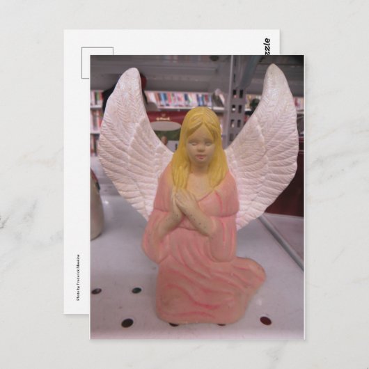 Blonde Angel Briefkaart (Voorkant / Achterkant)