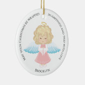 Blonde Angel-Ornament Keramisch Ornament (Rechts)