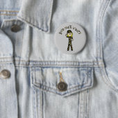 Blonde Army Woman Ronde Button 5,7 Cm (In situ)