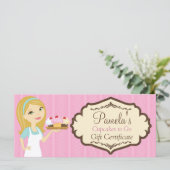 Blonde Baker Cupcake D12 Cadeaubon 2 (Staand voorkant)