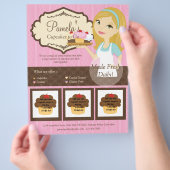 Blonde Baker Cupcake D12 Flyer met foto's D2 (Hand)