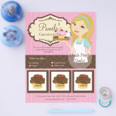 Blonde Baker Cupcake D12 Flyer met foto's D2 (Enkel)