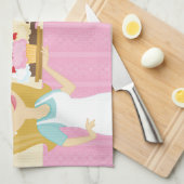 Blonde Baker Cupcake D12 keukenhanddoek 1 (Quarter Fold)