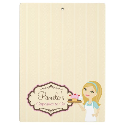 Blonde Baker Cupcake D12 klembord 1 (Achterkant)