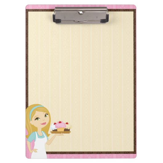 Blonde Baker Cupcake D12 Klembord 3 (Voorkant)