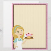 Blonde Baker Cupcake D12 Letterhead 5 (Voorkant / Achterkant)