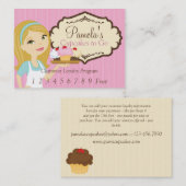 Blonde Baker Cupcake D12 Loyalty Card 1 (Voorkant / Achterkant)