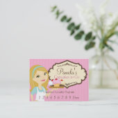 Blonde Baker Cupcake D12 Loyalty Card 1 (Staand voorkant)