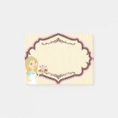 Blonde Baker Cupcake D12 Post it Notes pad 1 (Voorkant)