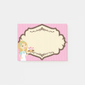 Blonde Baker Cupcake D12 Post it Notes Pad 2 (Voorkant)