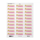 Blonde Baker Cupcake D12 Retouradres Labels 2 (Full Sheet)
