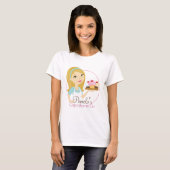 Blonde Baker Cupcake D12 T-shirt Design 1 (Voorkant volledig)