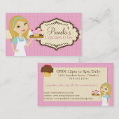 Blonde Baker Cupcake Visitekaartjes D12 (Voorkant / Achterkant)